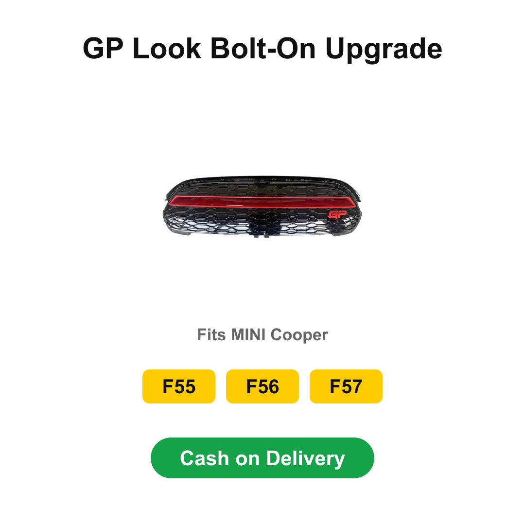 MINI Cooper GP Style Front Grille – Gloss Black & Red | F55 F56 F57