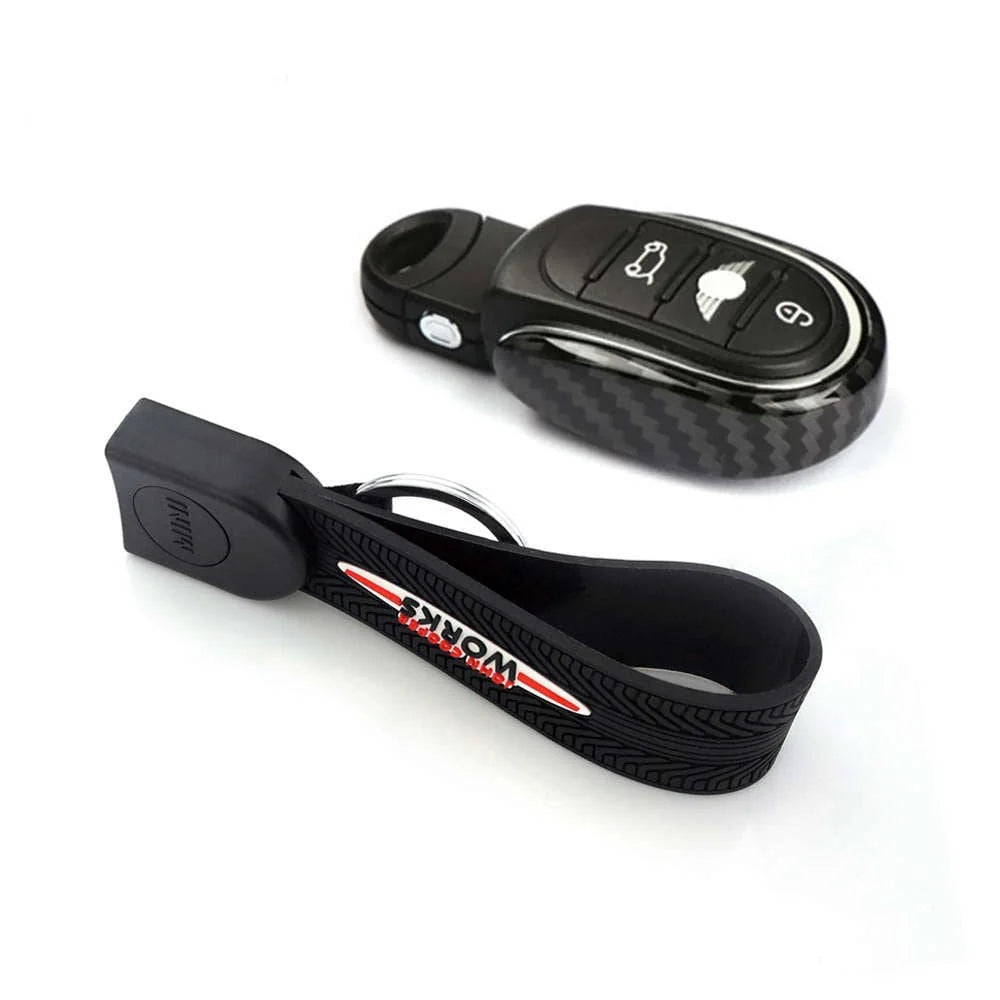 Mini Cooper F55 F56 F57 F60 (2014-2023) U Shape Key Case & Strap Bundle
