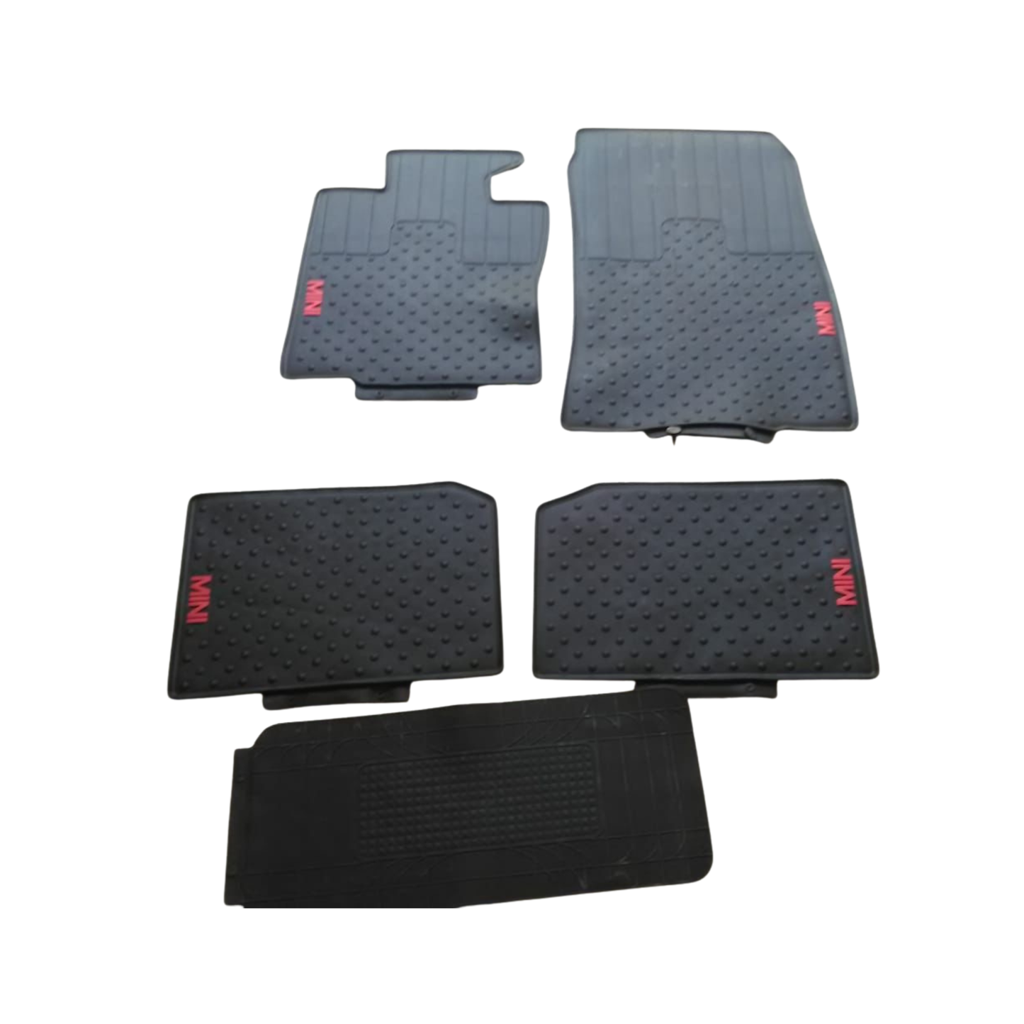 MINI Cooper Rubber Floor Mats – Full Set (Front + Rear + Tunnel) 5 pieces