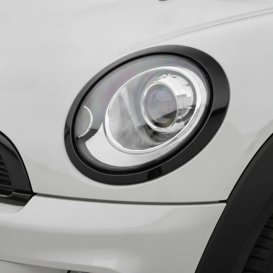 MINI Cooper Headlight Black Circle Cover – R55/R56/R57
