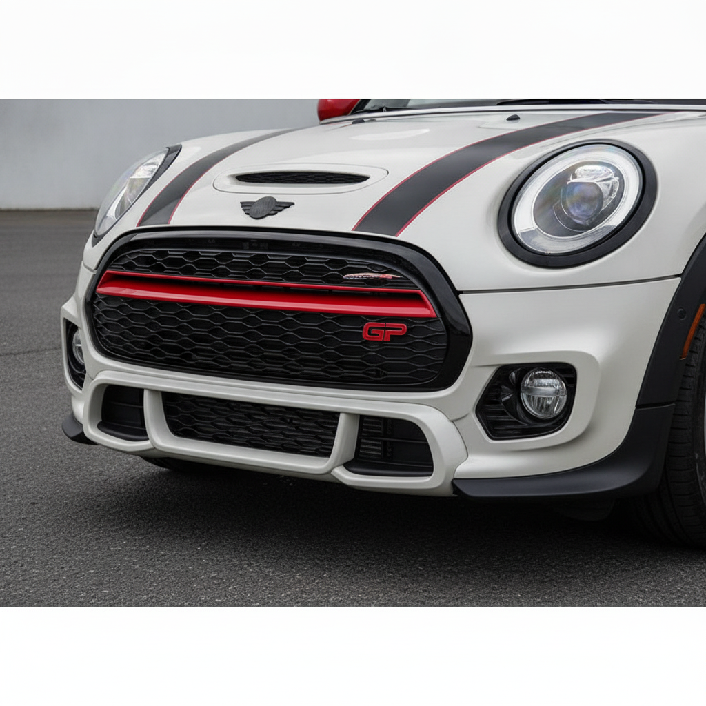 MINI Cooper GP Style Front Grille – Gloss Black & Red | F55 F56 F57