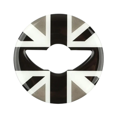 MINI Cooper Steering Wheel Cover – Union Jack Grey Black White