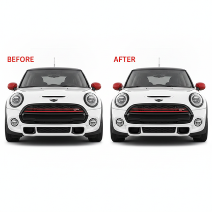 MINI Cooper GP Style Front Grille – Gloss Black & Red | F55 F56 F57