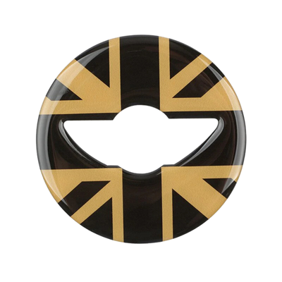 Mini steering wheel covers Union Jack Gold Black