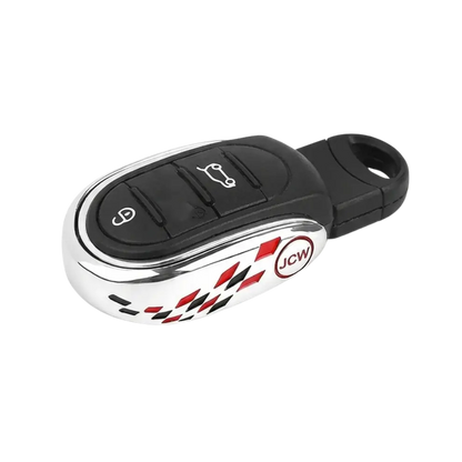 MINI Cooper Key Fob Cover – JCW Checkered Silver