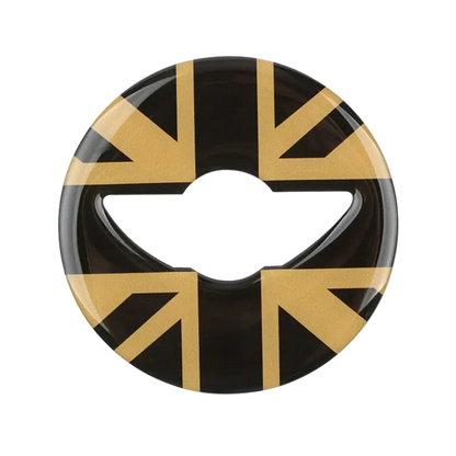 MINI Cooper Steering Wheel Cover – Union Jack Gold Black