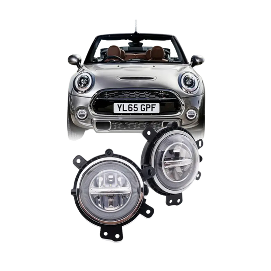 MINI Cooper LED Fog Lights – Angel Eye Halo DRL Pair | F55 F56 F57 (2014–2020)