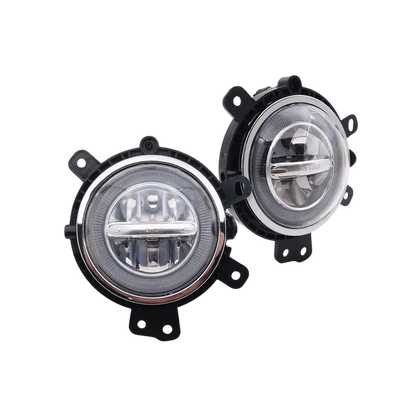 MINI Cooper LED Fog Lights – Angel Eye Halo DRL Pair | F55 F56 F57 (2014–2020)