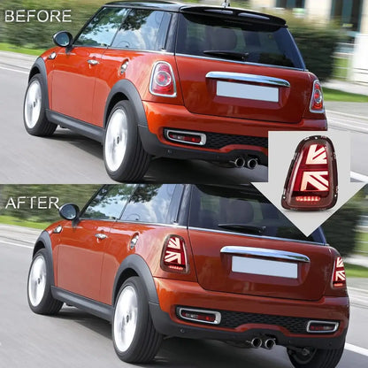 MINI Cooper Union Jack LED Tail Lights – R56 R57 R58 R59 (2007–2013)