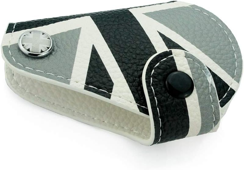 Mini Cooper Union Jack Genuine Leather Key Bag Case Fob Cover