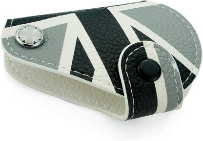 Mini Cooper Union Jack Genuine Leather Key Bag Case Fob Cover