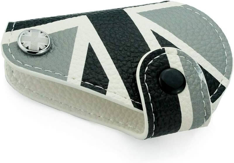 Mini Cooper Union Jack PU Leather Key Fob Case Bag Cover