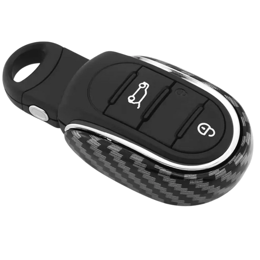 MINI Cooper Key Fob Cover – Carbon Fiber Black-Grey