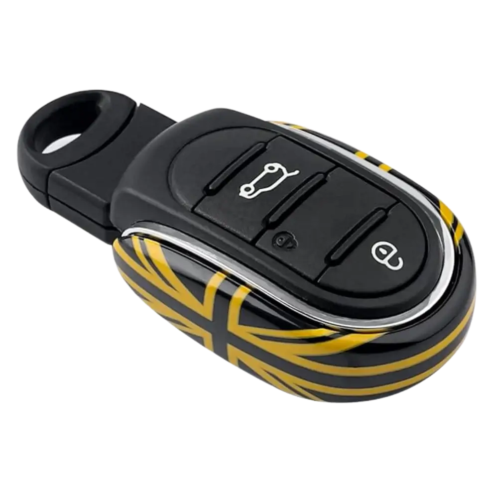MINI Cooper Key Fob Cover – Union Jack Gold