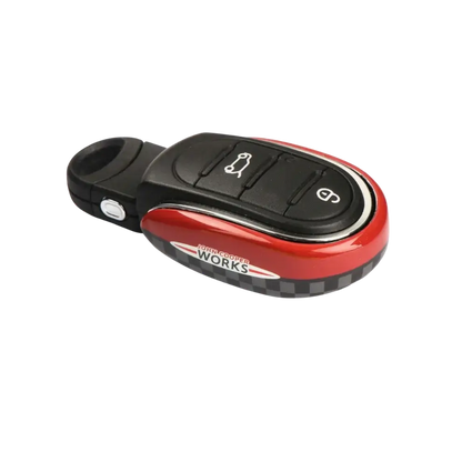 MINI Cooper Key Fob Cover – JCW Red Checkered Black-Grey