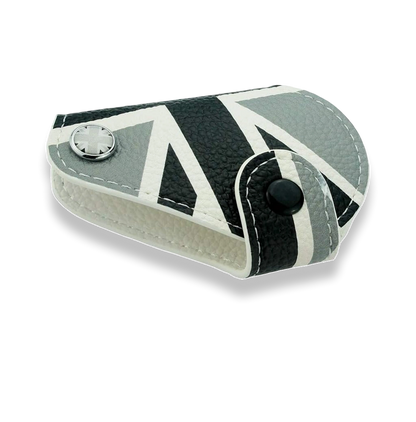 Mini Cooper Union Jack Genuine Leather Key Bag Case Fob Cover