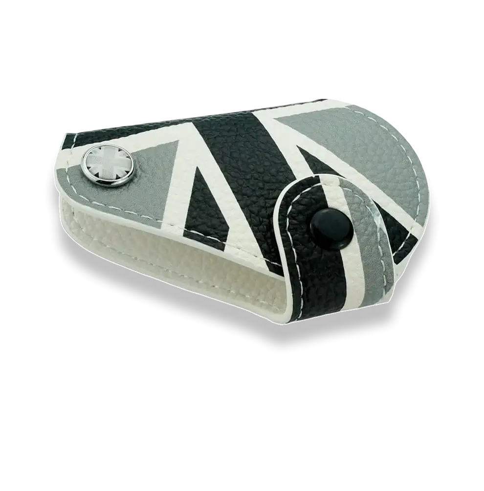 Mini Cooper Union Jack PU Leather Key Fob Case Bag Cover