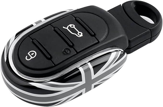 MINI Cooper U-Shape Key Case – Union Jack Black-Gray-White