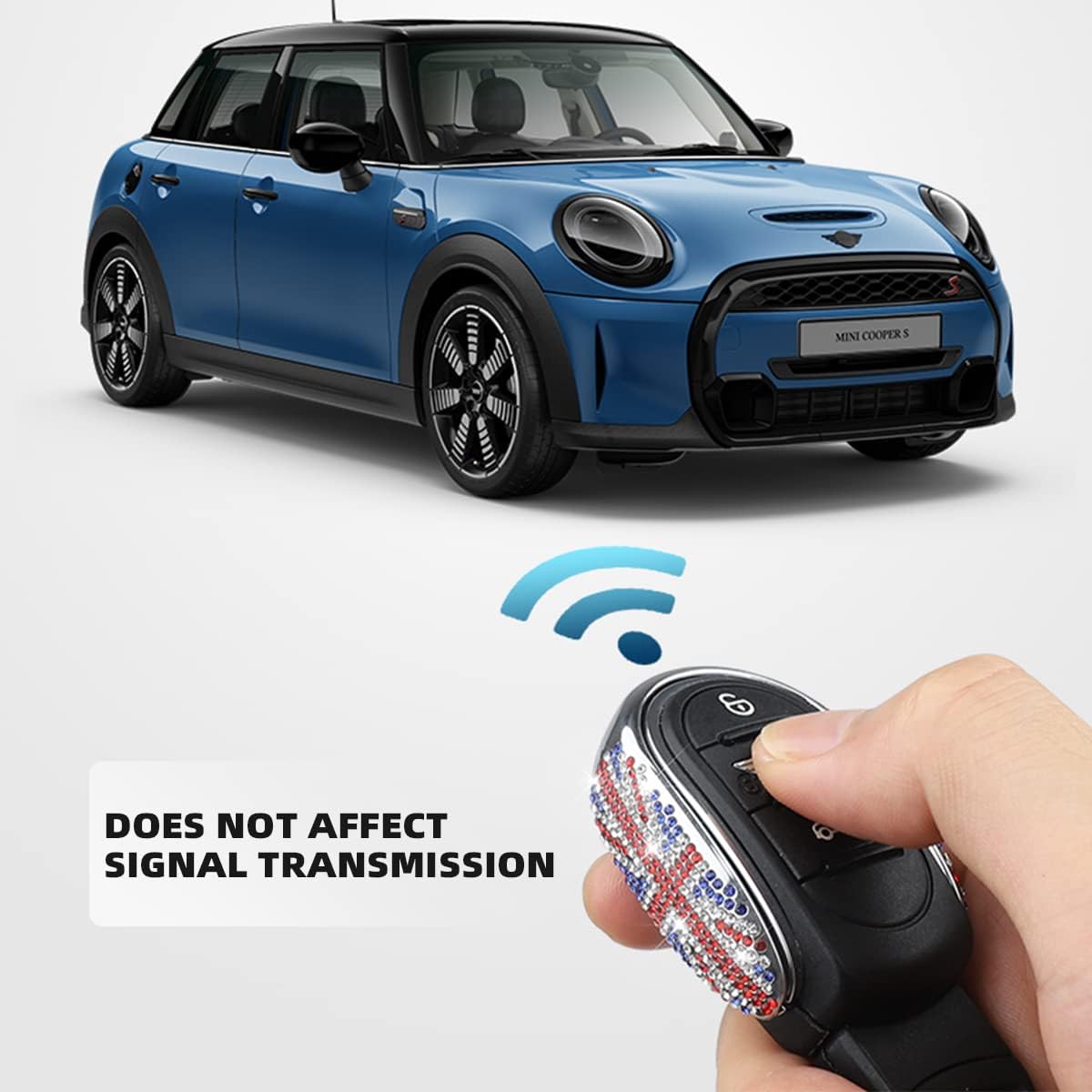 Mini Cooper F55 F56 F57 F60 (2014-2023) U Shape Key Case Bling Zinc