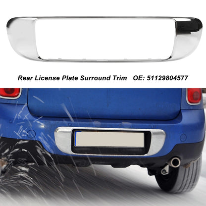 MINI Cooper Rear License Plate Surround Trim Chrome – R60