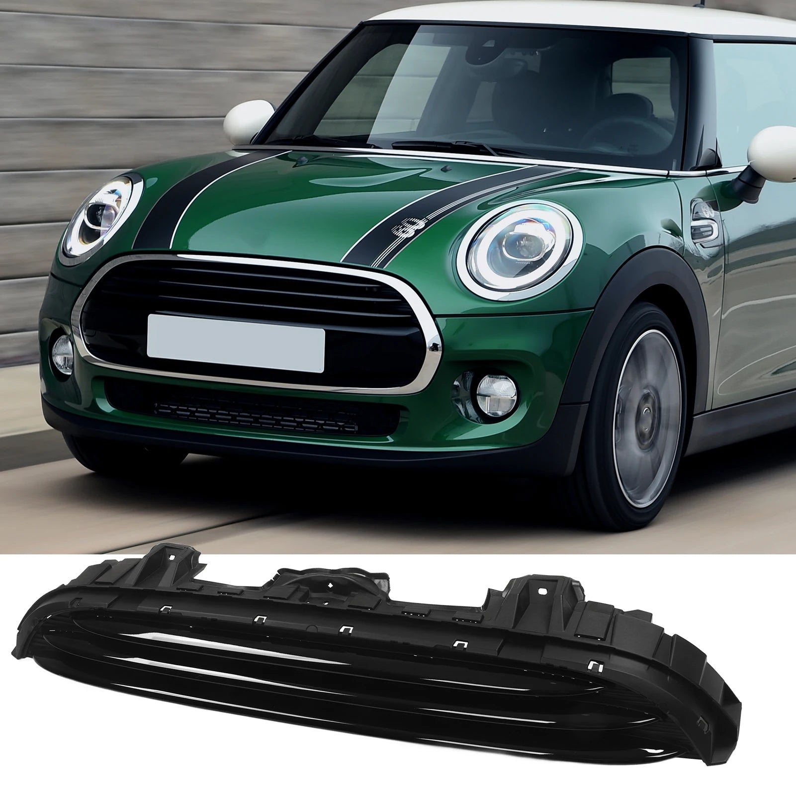 MINI Cooper Front Bumper Upper Grille – Gloss Black