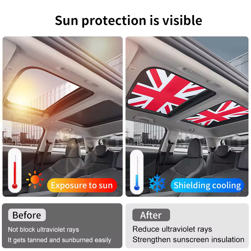 2x Car Sunroof Sunshade Cover For Mini Cooper F56 F60 F55 R56 R60 F65 F66