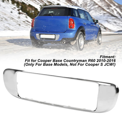 MINI Cooper Rear License Plate Surround Trim Chrome – R60