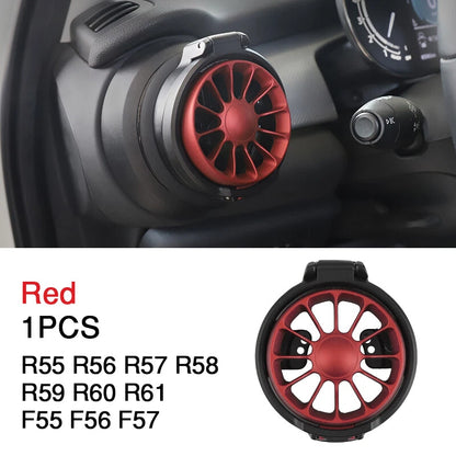 Mini Cooper R56 R57 R59 R60 R61 F55 F56 F57 (2007–2023) Aluminum Alloy Cup Holder Insert – Silver / Blue / Red