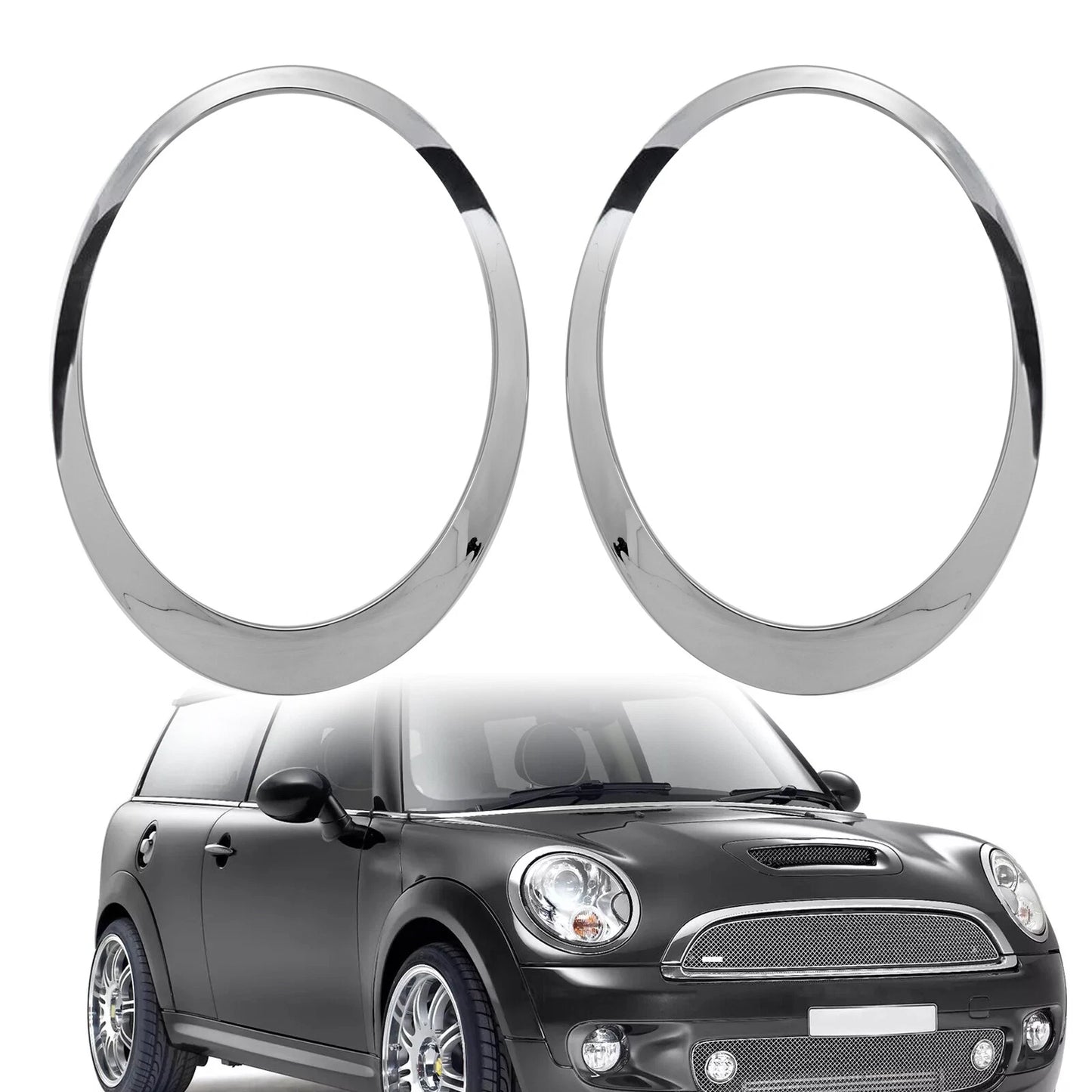 MINI Cooper Headlight Chrome Circle Cover – R55/R56/R57
