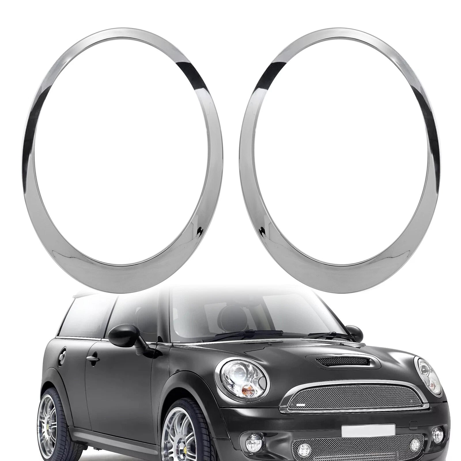 MINI Cooper Headlight Chrome Circle Cover – R55/R56/R57