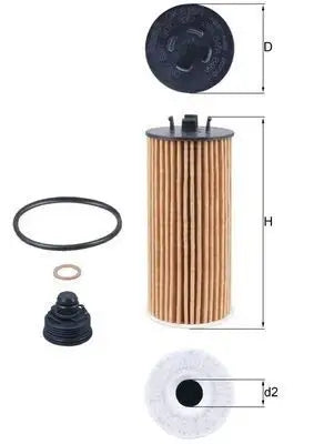 MAHLE Engine Oil Filter – MINI Cooper F55 F56 F57 F45 F48 (B38 & B48)