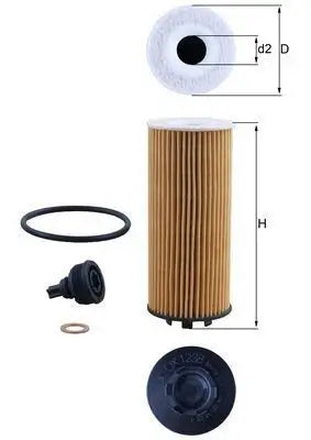 MAHLE Engine Oil Filter – BMW/MINI F55 F56 F57 F45 F48 F44 (B38C & B48C)
